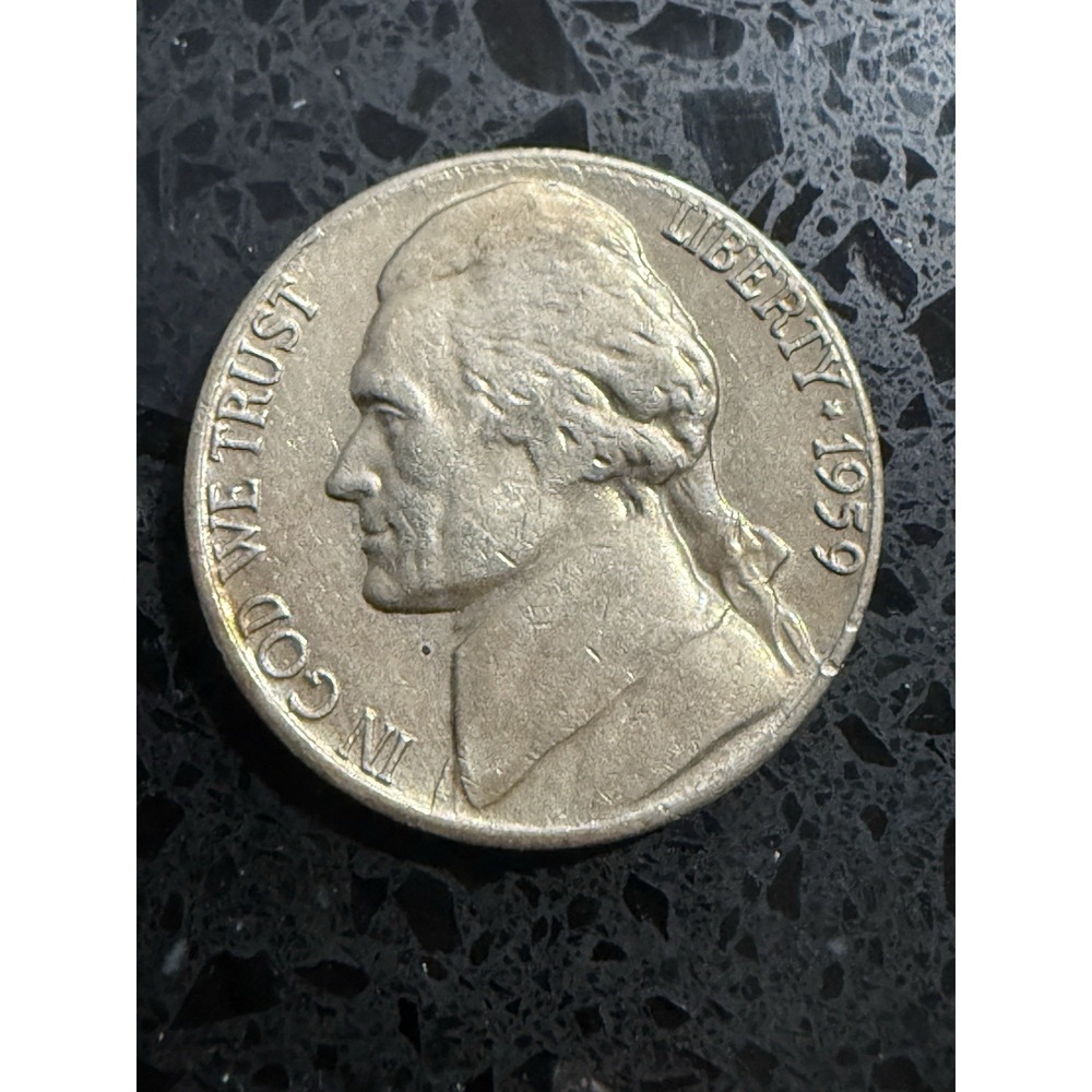 1959-D Jefferson Nickel Beautiful Brilliant Toned Coin